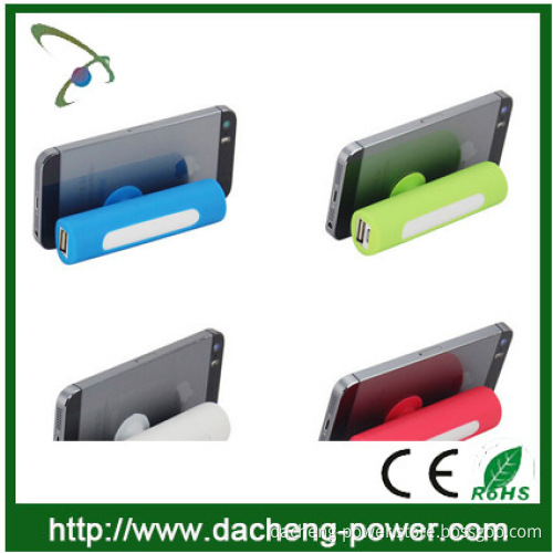 Silicone Sucker design usb power bank 2600mah manual for power bank